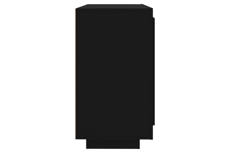 beBasic Skjenk svart 80x40x75 cm konstruert tre - Svart - Sideboard & skjenker
