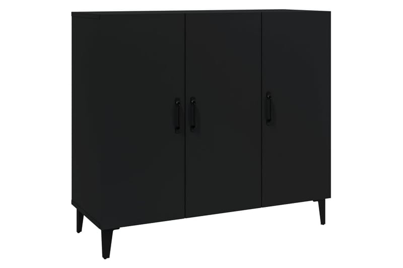 beBasic Skjenk svart 90x34x80 cm konstruert tre - Svart - Oppbevaring - Oppbevaringsmøbler - Sideboard & skjenker
