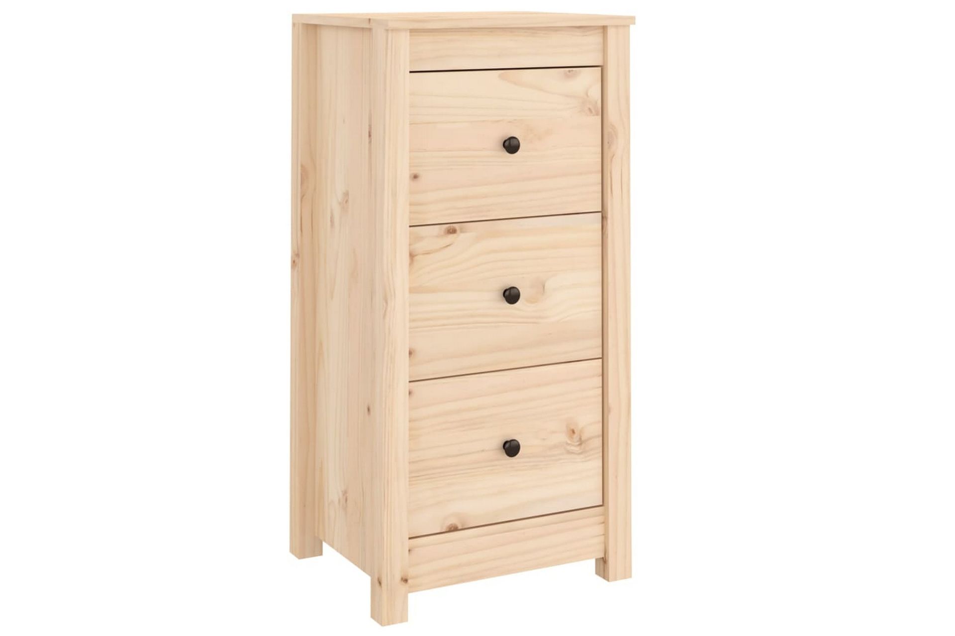beBasic Skjenker 2 stk 40x35x80 cm heltre furu - Brun - Oppbevaring - Oppbevaringsmøbler - Sideboard & skjenker