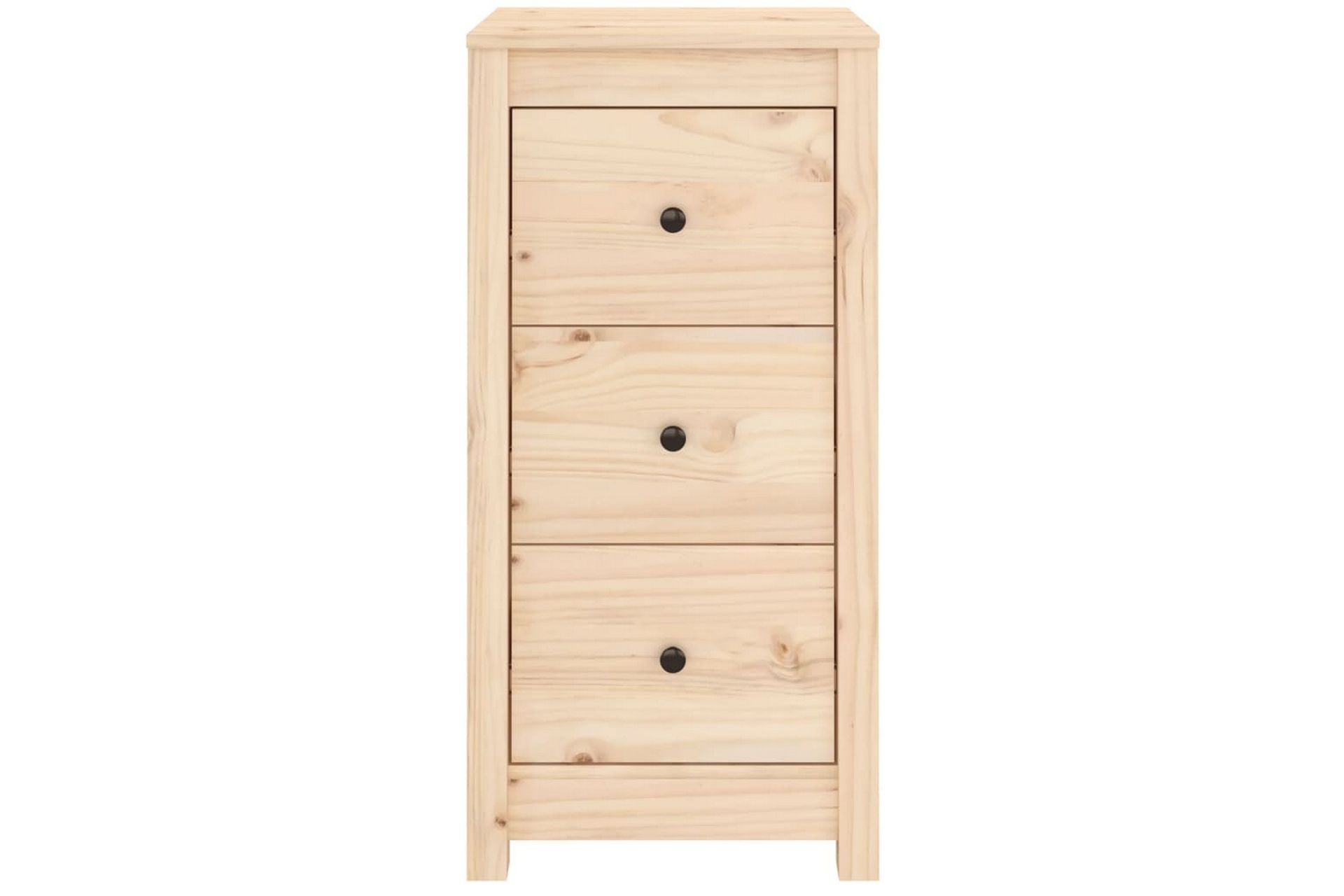 beBasic Skjenker 2 stk 40x35x80 cm heltre furu - Brun - Oppbevaring - Oppbevaringsmøbler - Sideboard & skjenker