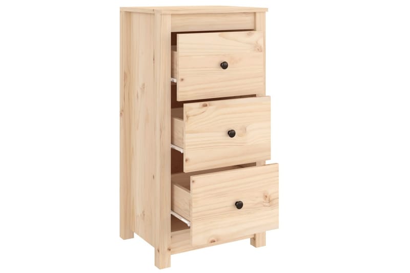 beBasic Skjenker 2 stk 40x35x80 cm heltre furu - Brun - Oppbevaring - Oppbevaringsmøbler - Sideboard & skjenker