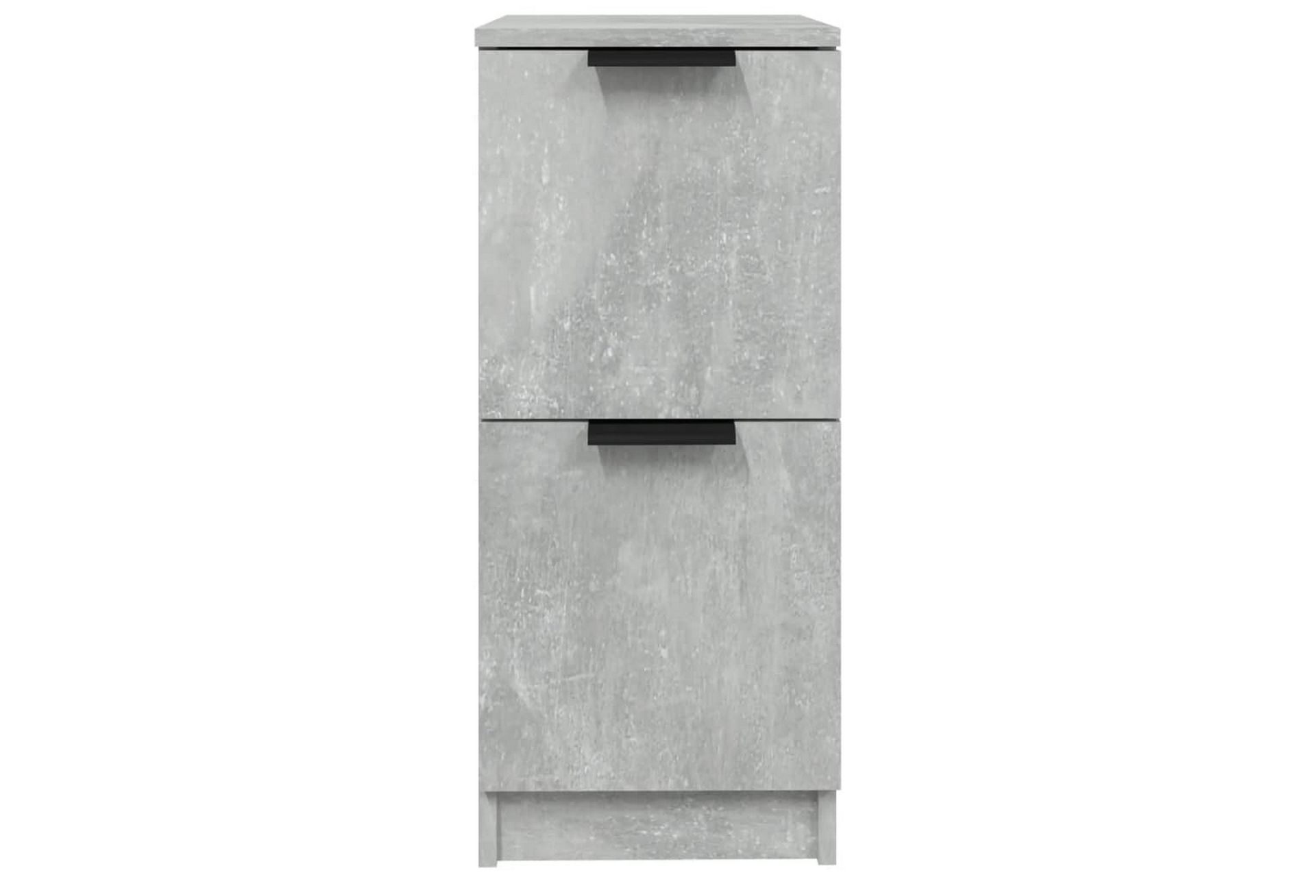 beBasic Skjenker 2 stk betonggrå 30x30x70 cm konstruert tre - GrÃ¥ - Oppbevaring - Oppbevaringsmøbler - Sideboard & skjenker