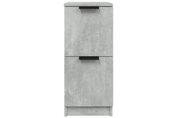 beBasic Skjenker 2 stk betonggrå 30x30x70 cm konstruert tre - GrÃ¥ - Oppbevaring - Oppbevaringsmøbler - Sideboard & skjenker