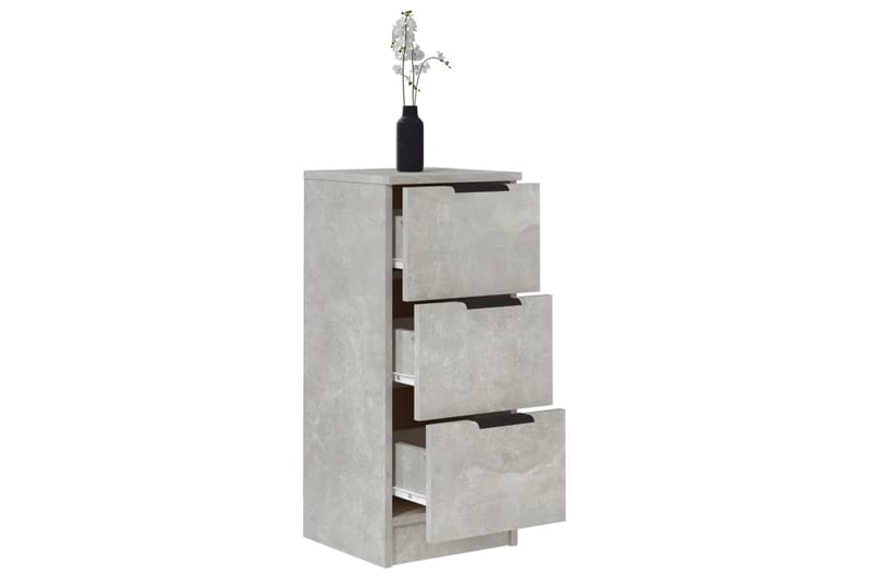 beBasic Skjenker 2 stk betonggrå 30x30x70 cm konstruert tre - GrÃ¥ - Oppbevaring - Oppbevaringsmøbler - Sideboard & skjenker