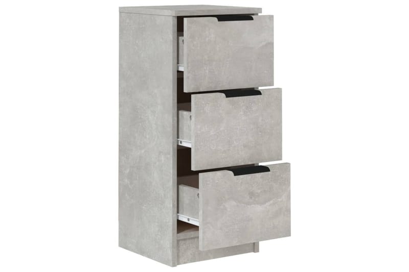 beBasic Skjenker 2 stk betonggrå 30x30x70 cm konstruert tre - GrÃ¥ - Sideboard & skjenker