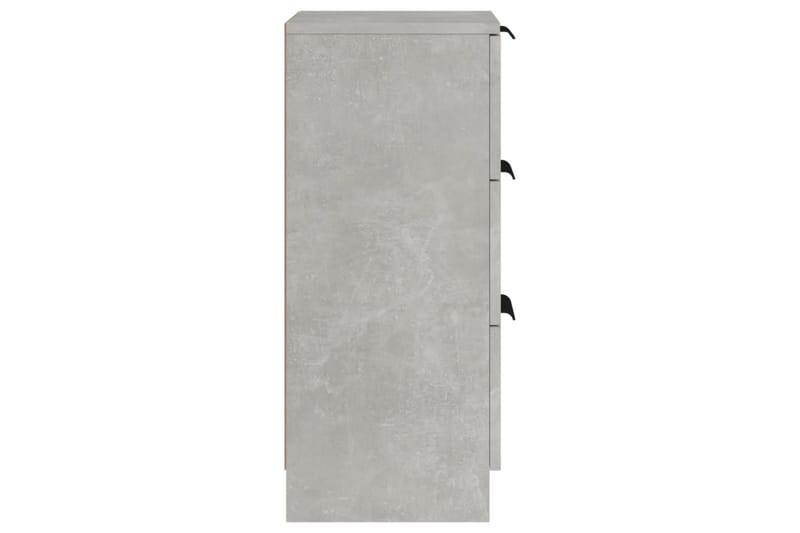 beBasic Skjenker 2 stk betonggrå 30x30x70 cm konstruert tre - GrÃ¥ - Oppbevaring - Oppbevaringsmøbler - Sideboard & skjenker