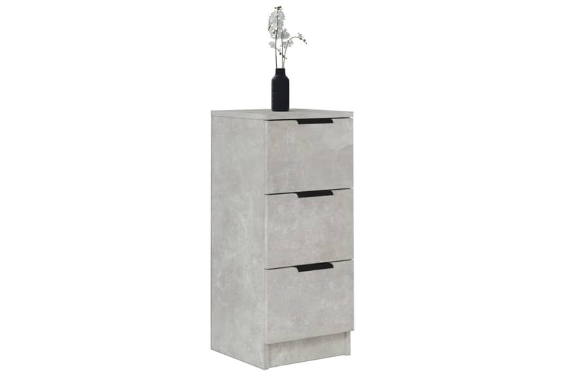 beBasic Skjenker 2 stk betonggrå 30x30x70 cm konstruert tre - GrÃ¥ - Oppbevaring - Oppbevaringsmøbler - Sideboard & skjenker