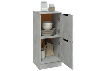 beBasic Skjenker 2 stk betonggrå 30x30x70 cm konstruert tre - GrÃ¥ - Oppbevaring - Oppbevaringsmøbler - Sideboard & skjenker