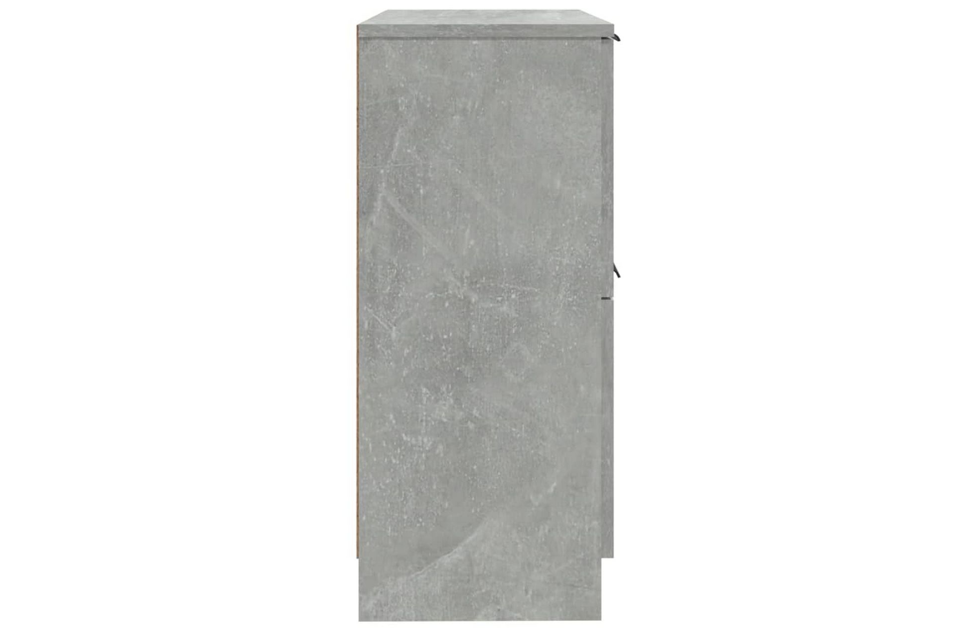 beBasic Skjenker 2 stk betonggrå 30x30x70 cm konstruert tre - GrÃ¥ - Oppbevaring - Oppbevaringsmøbler - Sideboard & skjenker