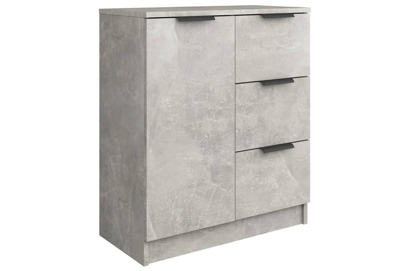 beBasic Skjenker 2 stk betonggrå 60x30x70 cm konstruert tre - GrÃ¥ - Sideboard & skjenker