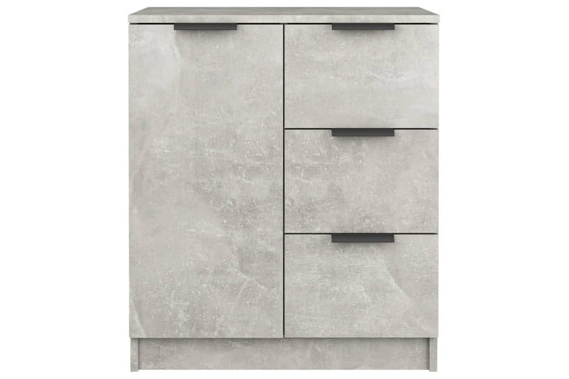 beBasic Skjenker 2 stk betonggrå 60x30x70 cm konstruert tre - GrÃ¥ - Sideboard & skjenker