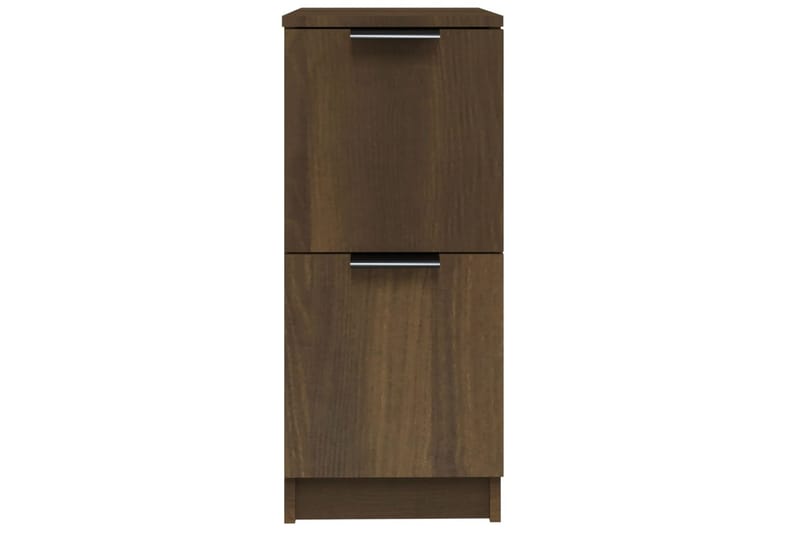 beBasic Skjenker 2 stk brun eik 30x30x70 cm konstruert tre - Brun - Oppbevaring - Oppbevaringsmøbler - Sideboard & skjenker