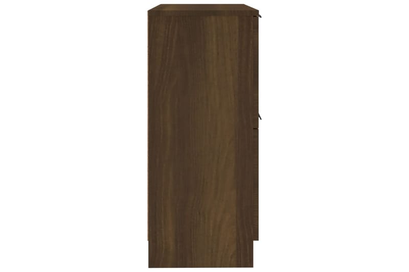 beBasic Skjenker 2 stk brun eik 30x30x70 cm konstruert tre - Brun - Oppbevaring - Oppbevaringsmøbler - Sideboard & skjenker