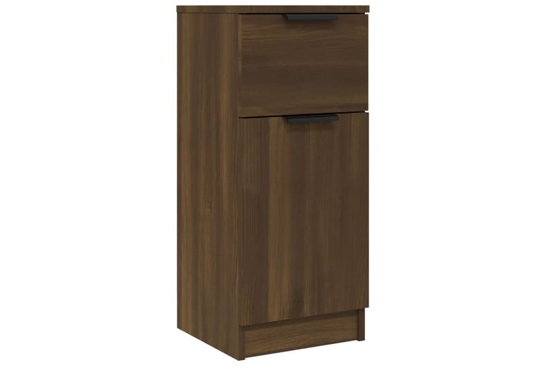 beBasic Skjenker 2 stk brun eik 30x30x70 cm konstruert tre - Brun - Oppbevaring - Oppbevaringsmøbler - Sideboard & skjenker