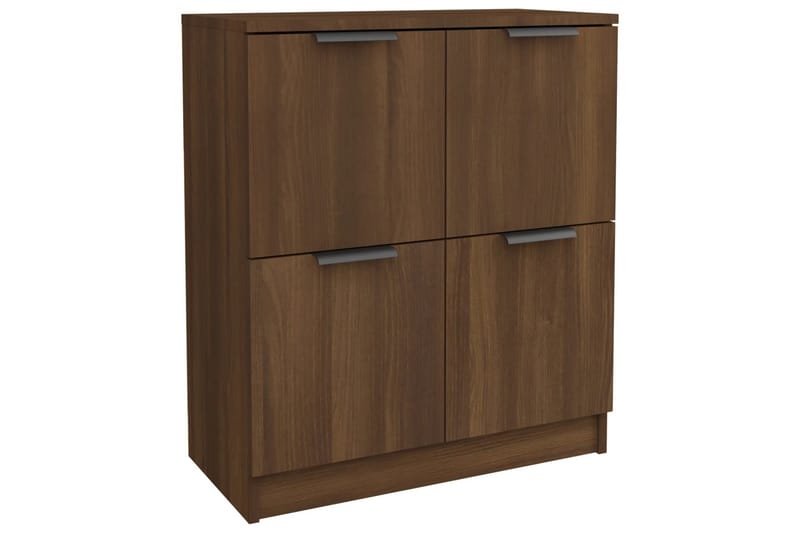 beBasic Skjenker 2 stk brun eik 60x30x70 cm konstruert tre - Brun - Oppbevaring - Oppbevaringsmøbler - Sideboard & skjenker