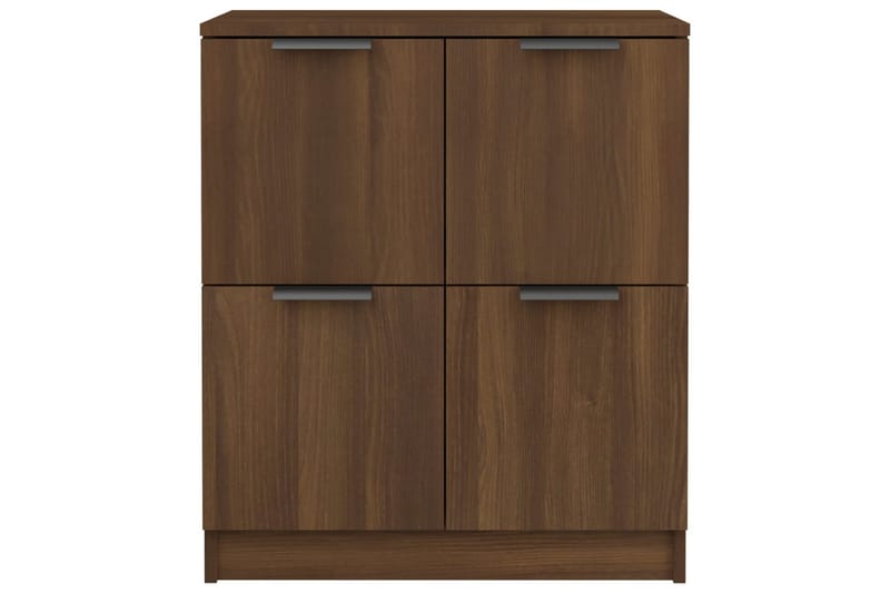 beBasic Skjenker 2 stk brun eik 60x30x70 cm konstruert tre - Brun - Oppbevaring - Oppbevaringsmøbler - Sideboard & skjenker