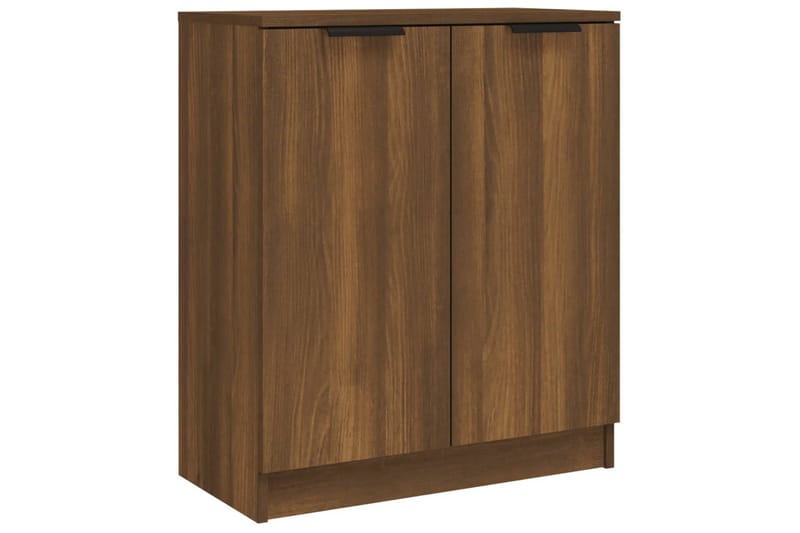 beBasic Skjenker 2 stk brun eik 60x30x70 cm konstruert tre - Brun - Oppbevaring - Oppbevaringsmøbler - Sideboard & skjenker