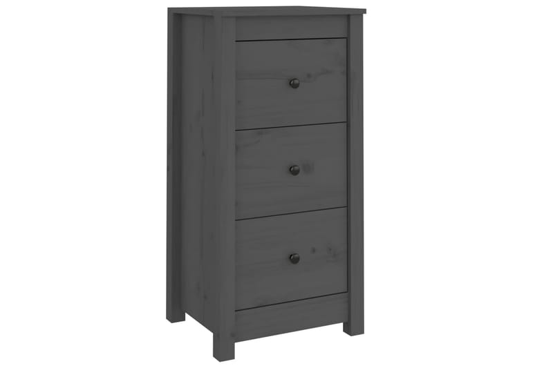 beBasic Skjenker 2 stk grå 40x35x80 cm heltre furu - GrÃ¥ - Oppbevaring - Oppbevaringsmøbler - Sideboard & skjenker