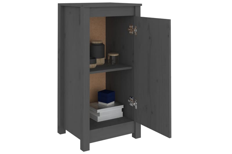 beBasic Skjenker 2 stk grå 40x35x80 cm heltre furu - GrÃ¥ - Oppbevaring - Oppbevaringsmøbler - Sideboard & skjenker