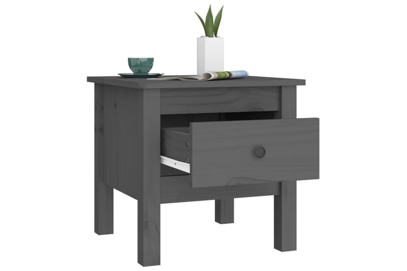 beBasic Skjenker 2 stk grå 40x40x39 cm heltre furu - GrÃ¥ - Oppbevaring - Oppbevaringsmøbler - Sideboard & skjenker