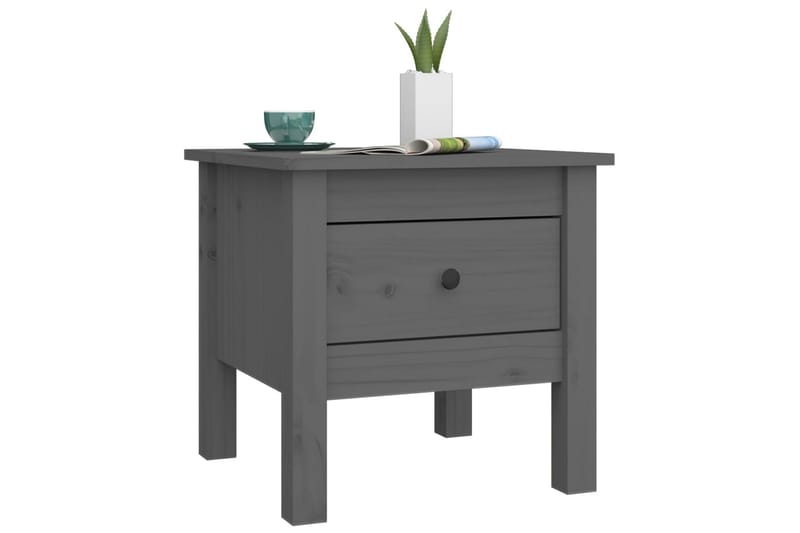 beBasic Skjenker 2 stk grå 40x40x39 cm heltre furu - GrÃ¥ - Oppbevaring - Oppbevaringsmøbler - Sideboard & skjenker