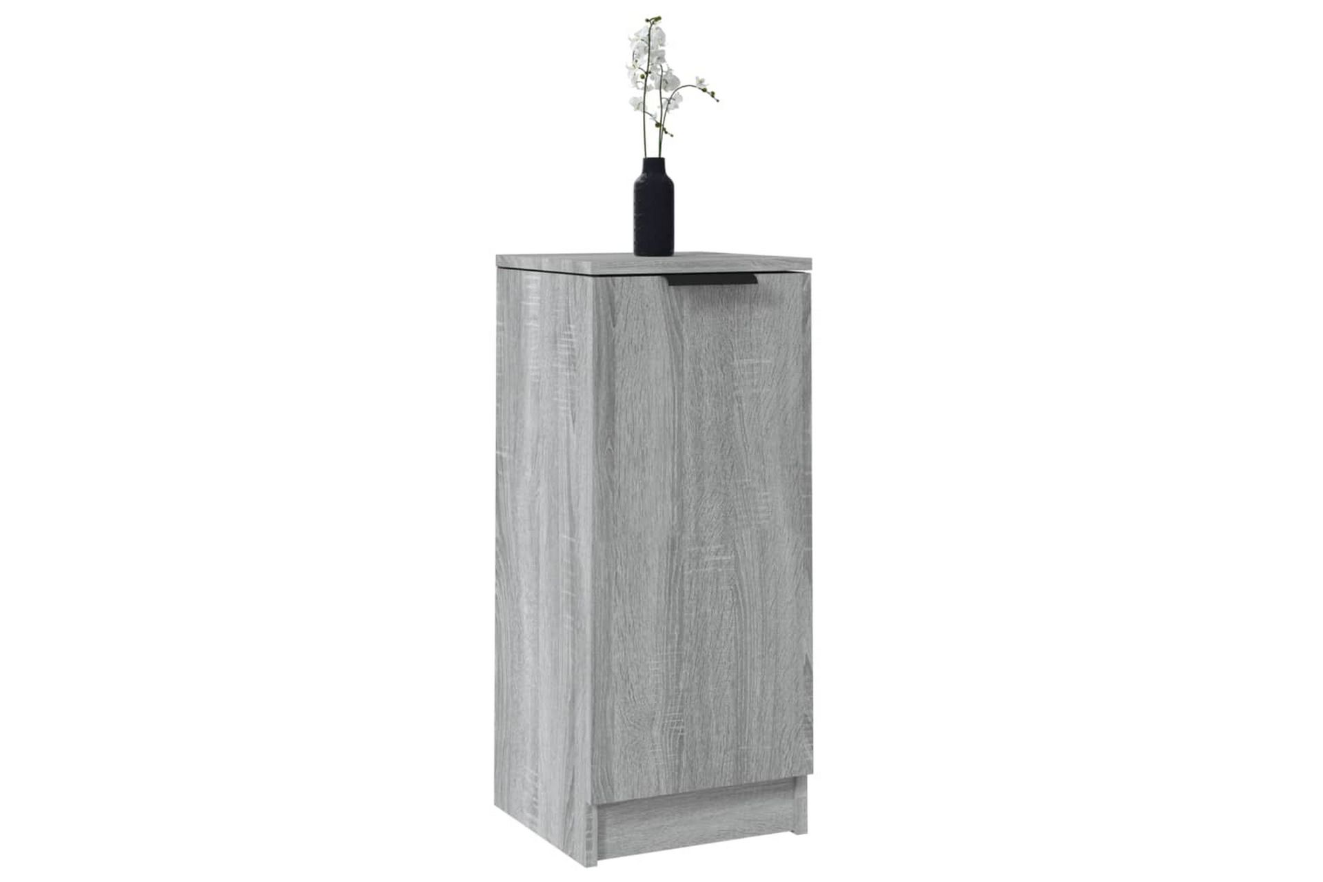 beBasic Skjenker 2 stk grå sonoma 30x30x70 cm konstruert tre - GrÃ¥ - Oppbevaring - Oppbevaringsmøbler - Sideboard & skjenker