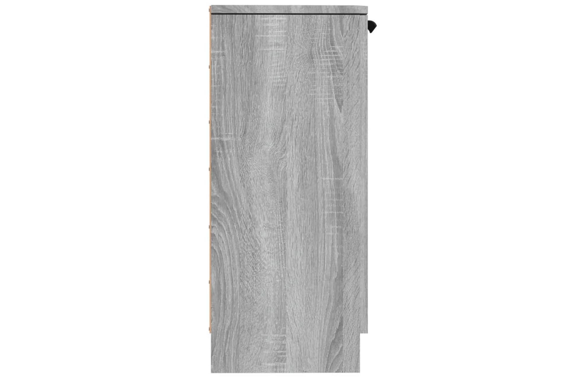 beBasic Skjenker 2 stk grå sonoma 30x30x70 cm konstruert tre - GrÃ¥ - Oppbevaring - Oppbevaringsmøbler - Sideboard & skjenker