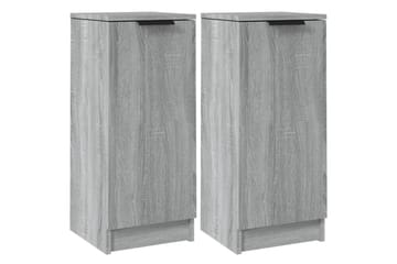beBasic Skjenker 2 stk grå sonoma 30x30x70 cm konstruert tre - GrÃ¥ - Oppbevaring - Oppbevaringsmøbler - Sideboard & skjenker