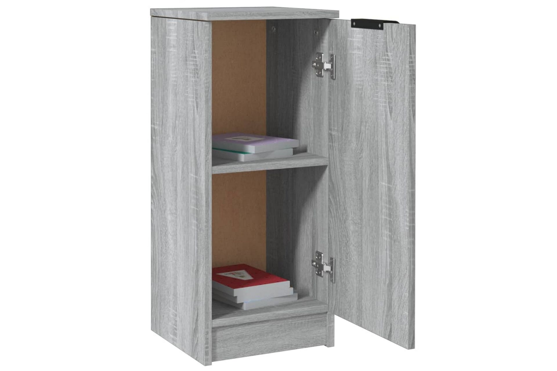 beBasic Skjenker 2 stk grå sonoma 30x30x70 cm konstruert tre - GrÃ¥ - Oppbevaring - Oppbevaringsmøbler - Sideboard & skjenker