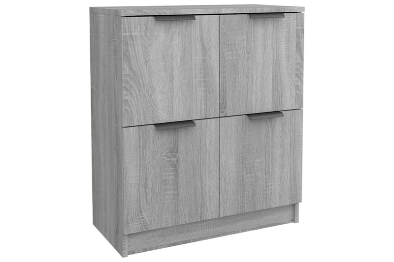 beBasic Skjenker 2 stk grå sonoma 60x30x70 cm konstruert tre - GrÃ¥ - Sideboard & skjenker