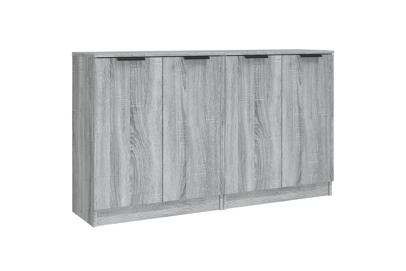 beBasic Skjenker 2 stk grå sonoma 60x30x70 cm konstruert tre - GrÃ¥ - Sideboard & skjenker