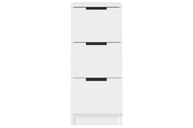 beBasic Skjenker 2 stk hvit 30x30x70 cm konstruert tre - Hvit - Oppbevaring - Oppbevaringsmøbler - Sideboard & skjenker