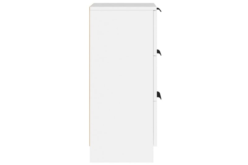 beBasic Skjenker 2 stk hvit 30x30x70 cm konstruert tre - Hvit - Oppbevaring - Oppbevaringsmøbler - Sideboard & skjenker