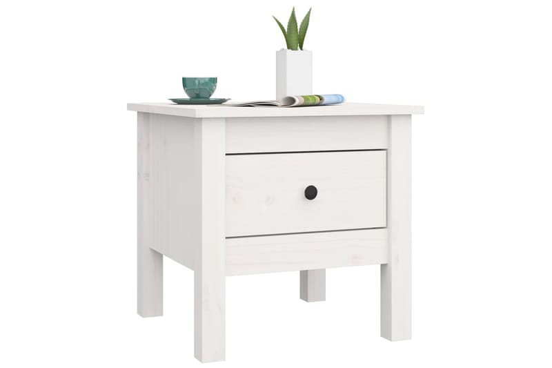 beBasic Skjenker 2 stk hvit 40x40x39 cm heltre furu - Hvit - Oppbevaring - Oppbevaringsmøbler - Sideboard & skjenker