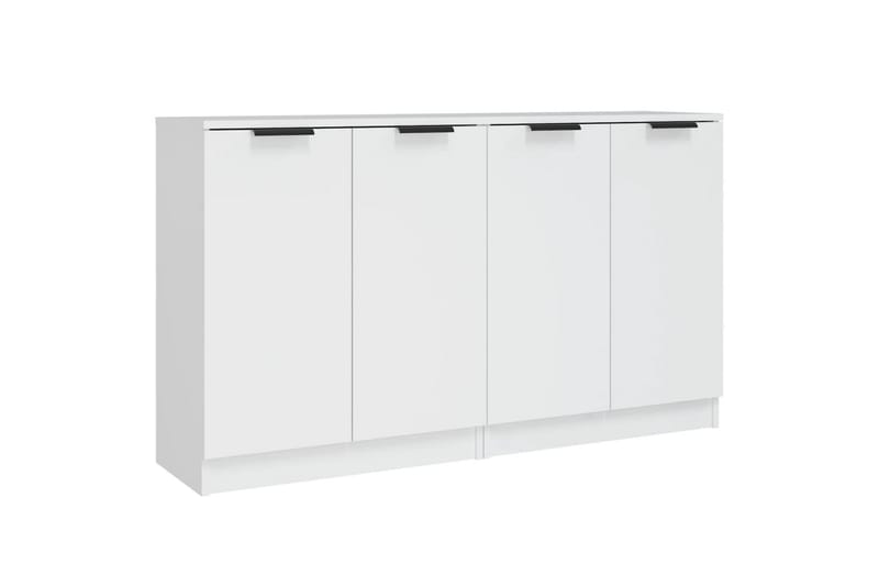 beBasic Skjenker 2 stk hvit 60x30x70 cm konstruert tre - Hvit - Oppbevaring - Oppbevaringsmøbler - Sideboard & skjenker