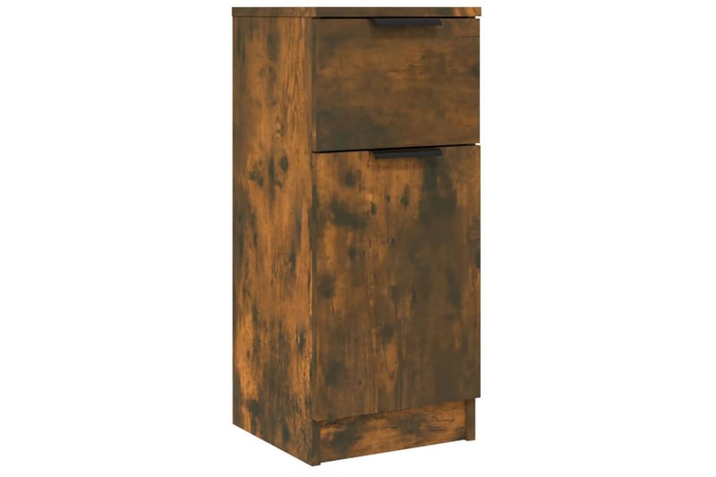 beBasic Skjenker 2 stk røkt eik 30x30x70 cm konstruert tre - Brun - Sideboard & skjenker