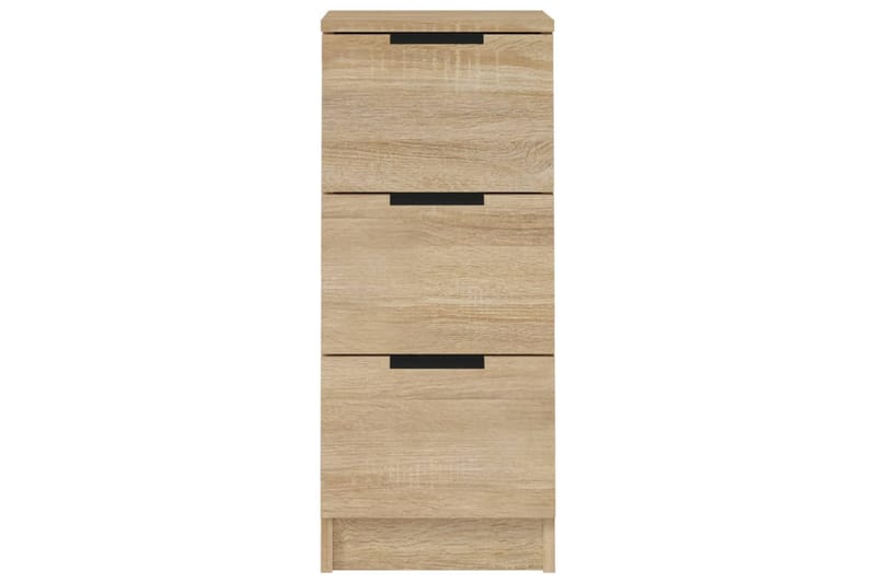 beBasic Skjenker 2 stk sonoma eik 30x30x70 cm konstruert tre - Brun - Oppbevaring - Oppbevaringsmøbler - Sideboard & skjenker