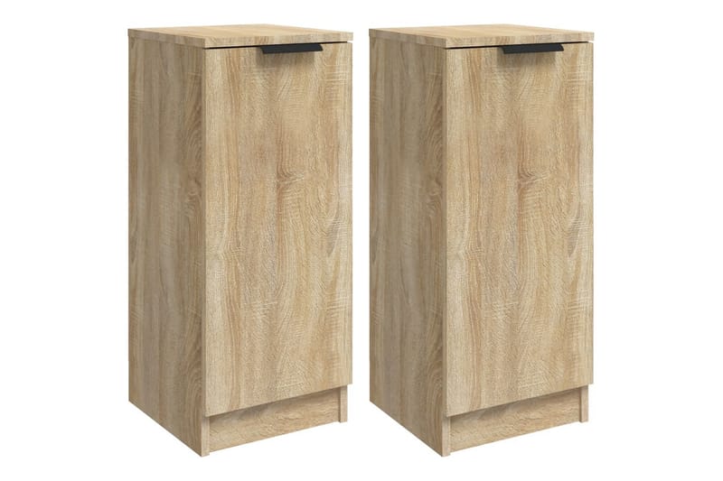 beBasic Skjenker 2 stk sonoma eik 30x30x70 cm konstruert tre - Brun - Oppbevaring - Oppbevaringsmøbler - Sideboard & skjenker