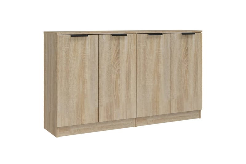 beBasic Skjenker 2 stk sonoma eik 60x30x70 cm konstruert tre - Brun - Oppbevaring - Oppbevaringsmøbler - Sideboard & skjenker