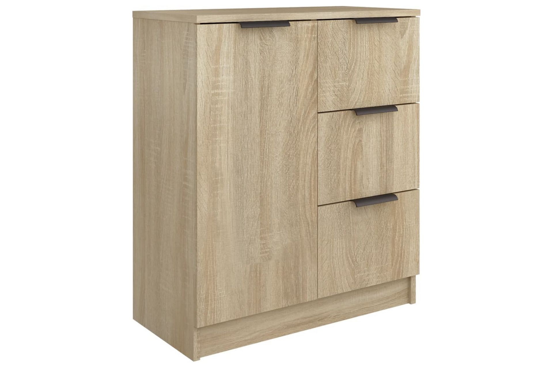 beBasic Skjenker 2 stk sonoma eik 60x30x70 cm konstruert tre - Brun - Oppbevaring - Oppbevaringsmøbler - Sideboard & skjenker