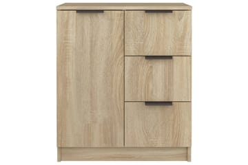 beBasic Skjenker 2 stk sonoma eik 60x30x70 cm konstruert tre - Brun - Oppbevaring - Oppbevaringsmøbler - Sideboard & skjenker