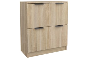 beBasic Skjenker 2 stk sonoma eik 60x30x70 cm konstruert tre - Brun - Oppbevaring - Oppbevaringsmøbler - Sideboard & skjenker
