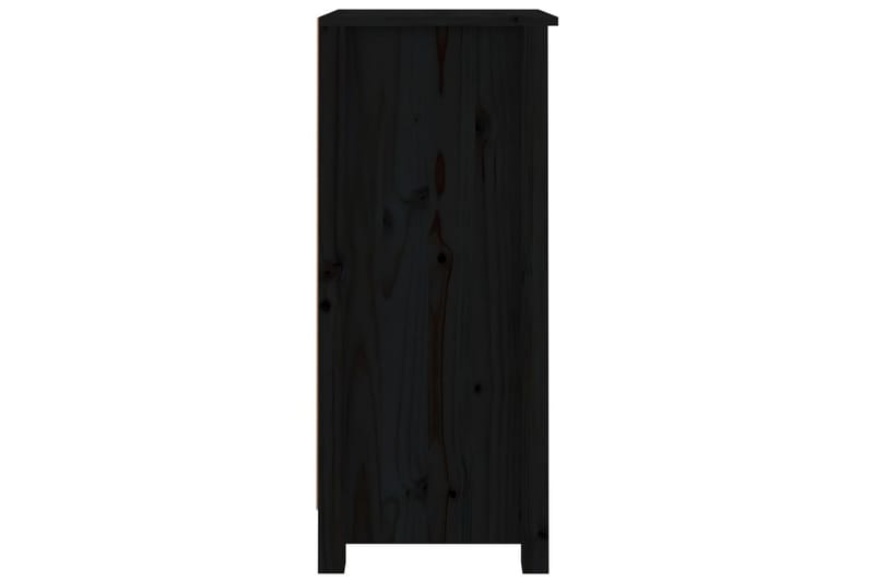 beBasic Skjenker 2 stk svart 40x35x80 cm heltre furu - Svart - Oppbevaring - Oppbevaringsmøbler - Sideboard & skjenker