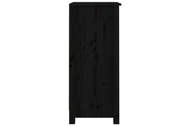beBasic Skjenker 2 stk svart 40x35x80 cm heltre furu - Svart - Sideboard & skjenker
