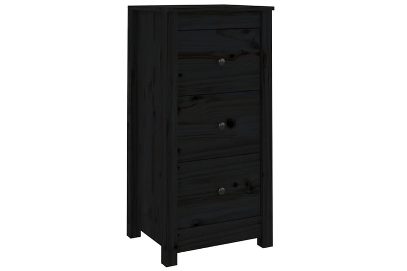 beBasic Skjenker 2 stk svart 40x35x80 cm heltre furu - Svart - Oppbevaring - Oppbevaringsmøbler - Sideboard & skjenker