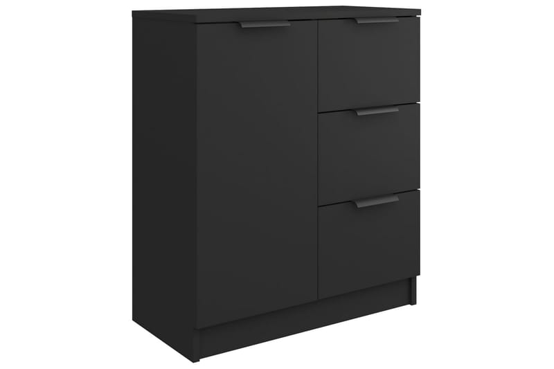 beBasic Skjenker 2 stk svart 60x30x70 cm konstruert tre - Svart - Sideboard & skjenker