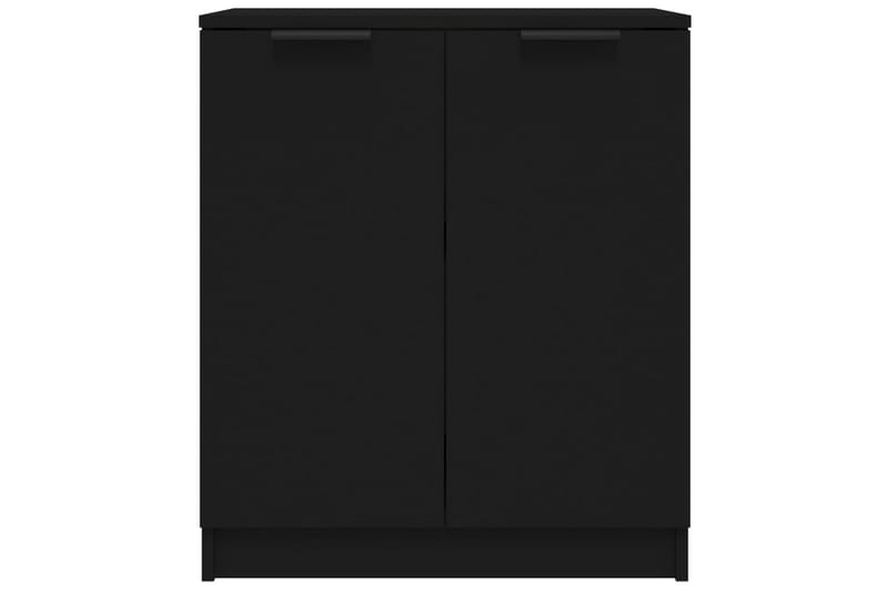 beBasic Skjenker 2 stk svart 60x30x70 cm konstruert tre - Svart - Oppbevaring - Oppbevaringsmøbler - Sideboard & skjenker