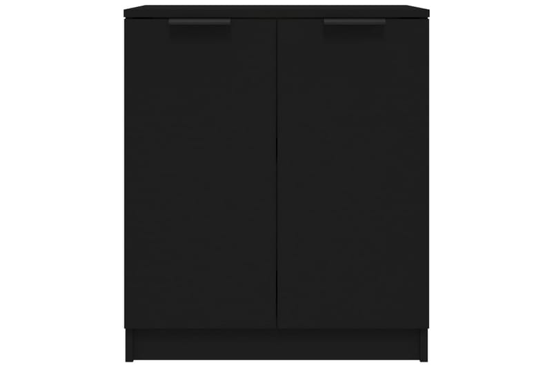 beBasic Skjenker 2 stk svart 60x30x70 cm konstruert tre - Svart - Sideboard & skjenker