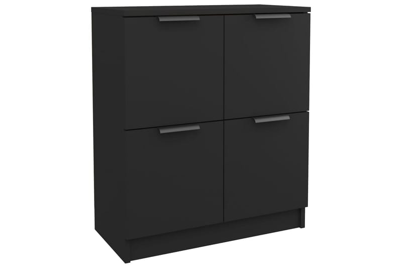 beBasic Skjenker 2 stk svart 60x30x70 cm konstruert tre - Svart - Oppbevaring - Oppbevaringsmøbler - Sideboard & skjenker
