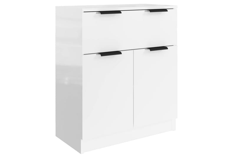 beBasic Skjenker 3 stk høyglans hvit konstruert tre - Hvit - Oppbevaring - Oppbevaringsmøbler - Sideboard & skjenker